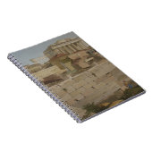 Uitzicht van het Parthenon van de Propylaea, bord  Notitieboek (Rechterzijde)