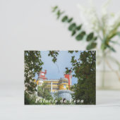 Uitzicht van het Pena-paleis. Briefkaart (Staand voorkant)