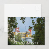 Uitzicht van het Pena-paleis. Briefkaart (Voorkant / Achterkant)