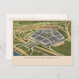 Uitzicht van het Pentagon Washington D.C. Briefkaart