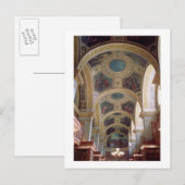 Uitzicht van het plafond van de geboden bibliothee briefkaart (Voorkant / Achterkant)
