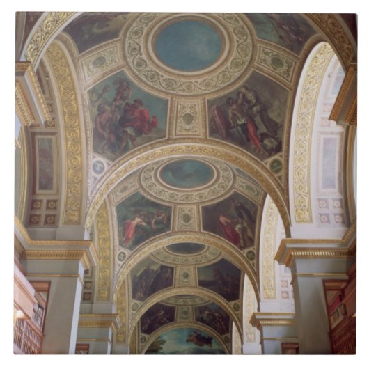 Uitzicht van het plafond van de geboden bibliothee tegeltje (Voorkant)