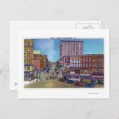 Uitzicht van het plein briefkaart (Voorkant / Achterkant)