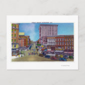 Uitzicht van het plein briefkaart (Voorkant)