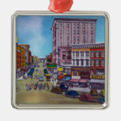 Uitzicht van het plein metalen ornament (Voorkant)