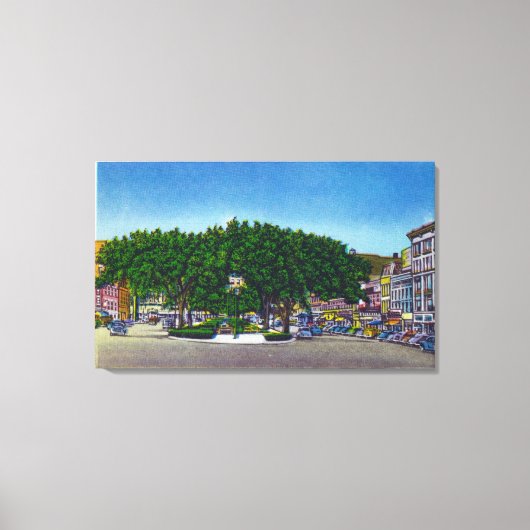 Uitzicht van het Plein van de Publiek # 2 Canvas Afdruk (Voorkant)