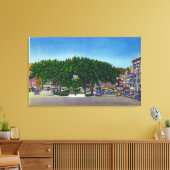 Uitzicht van het Plein van de Publiek # 2 Canvas Afdruk (Insitu (Woonkamer))