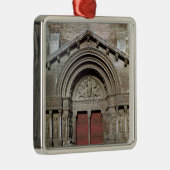 Uitzicht van het portaal metalen ornament (Rechts)