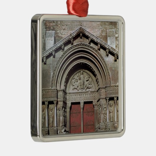 Uitzicht van het portaal metalen ornament (Rechts)