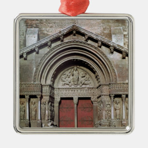 Uitzicht van het portaal metalen ornament