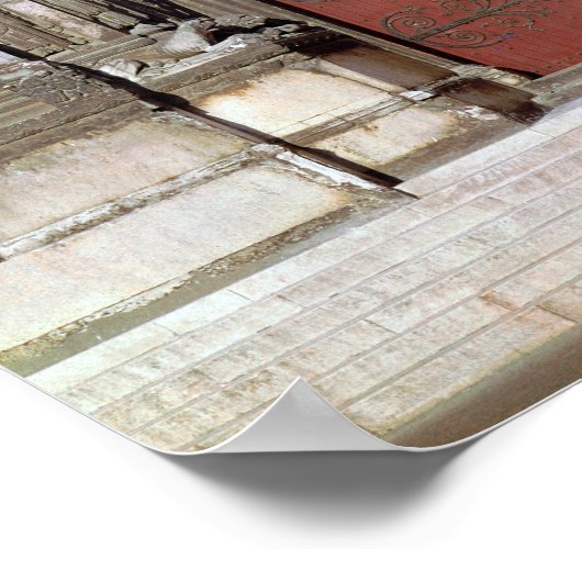 Uitzicht van het portaal poster (Hoek)