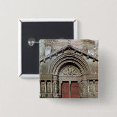 Uitzicht van het portaal vierkante button 5,1 cm (Voorkant /achterkant)