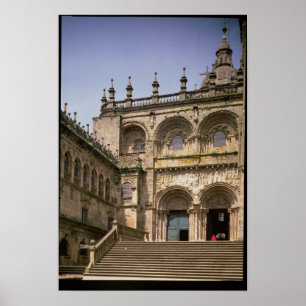 Uitzicht van het portaal voor zuidtransept met c.1 poster