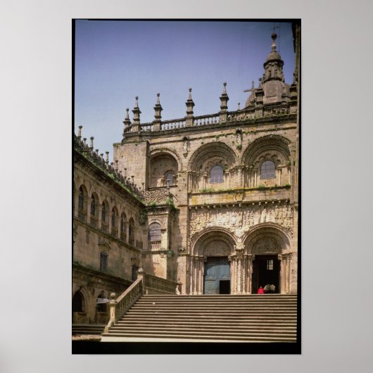 Uitzicht van het portaal voor zuidtransept met c.1 poster (Voorkant)