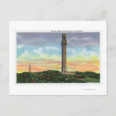 Uitzicht van het Provincetown Pilgrim Memorial Mon Briefkaart (Voorkant)