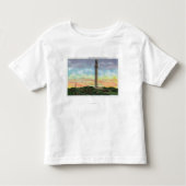 Uitzicht van het Provincetown Pilgrim Memorial Mon Kinder Shirts (Voorkant)