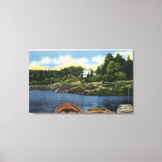 Uitzicht van het punt Spruce Canvas Afdruk (Voorkant)