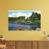 Uitzicht van het punt Spruce Canvas Afdruk (Insitu (Woonkamer))