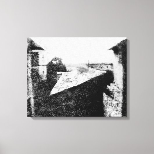 Uitzicht van het raam bij Le Gras Canvas Afdruk (Voorkant)