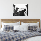 Uitzicht van het raam bij Le Gras Canvas Afdruk (Insitu (Slaapkamer))