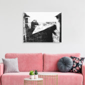 Uitzicht van het raam bij Le Gras Canvas Afdruk (Insitu (Woonkamer))