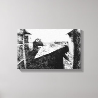 Uitzicht van het raam bij Le Gras Canvas Afdruk