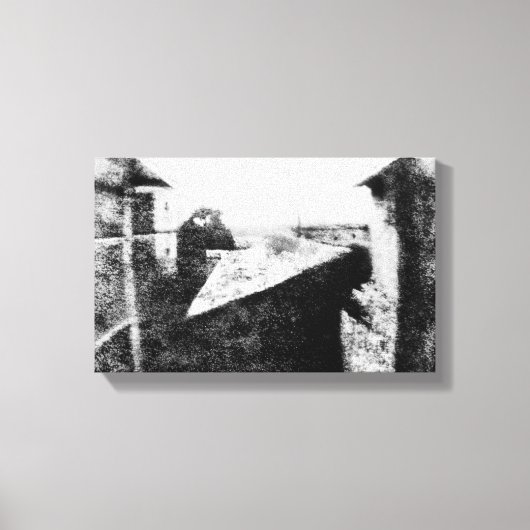 Uitzicht van het raam bij Le Gras Canvas Afdruk (Voorkant)