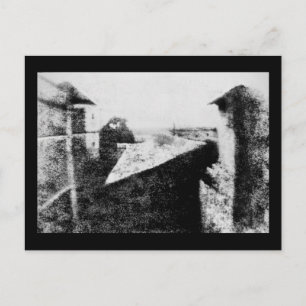 Uitzicht van het raam bij Le Gras, eerste foto Briefkaart