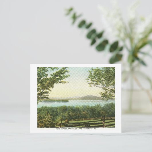 Uitzicht van het Rangeley Lake, Maine  Briefkaart (Staand voorkant)