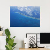 Uitzicht van het Rangiroaeiland Poster (Thuiskantoor)
