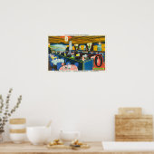 Uitzicht van het restaurant Riviera Poster (Keuken)