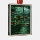 Uitzicht van het Restaurant Ship Hotel Metalen Ornament (Rechts)