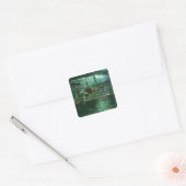 Uitzicht van het Restaurant Ship Hotel Vierkante Sticker (Envelop)