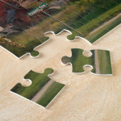 Uitzicht van het Rode Barns-landschap in het Midwe Legpuzzel (Zijkant)