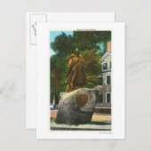 Uitzicht van het Roger Conant Statue Briefkaart (Voorkant / Achterkant)