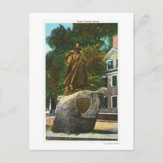 Uitzicht van het Roger Conant Statue Briefkaart (Voorkant)