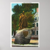 Uitzicht van het Roger Conant Statue Poster (Voorkant)