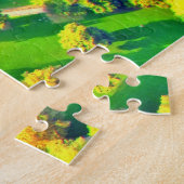 Uitzicht van het romantische Heidelberg-gebouw & - Legpuzzel (Zijkant)