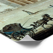 Uitzicht van het Romeinse amfitheater Poster (Hoek)