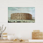 Uitzicht van het Romeinse amfitheater Poster (Keuken)