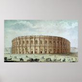 Uitzicht van het Romeinse amfitheater Poster (Voorkant)