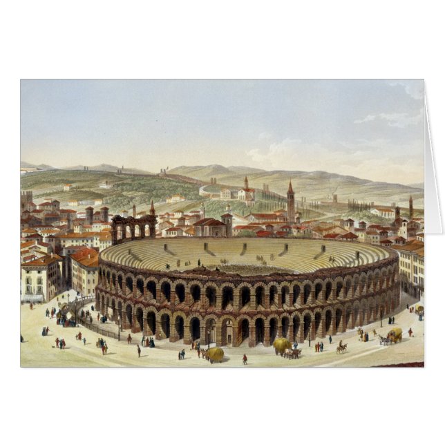 Uitzicht van het Romeinse amfitheater te Verona, g (Voorkant Horizontaal)