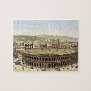Uitzicht van het Romeinse amfitheater te Verona, g Legpuzzel
