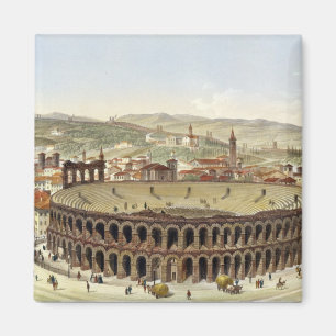 Uitzicht van het Romeinse amfitheater te Verona, g Magneet