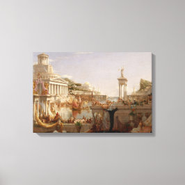 Uitzicht van het Romeinse Rijk (Verbruik van Rijk) Canvas Afdruk