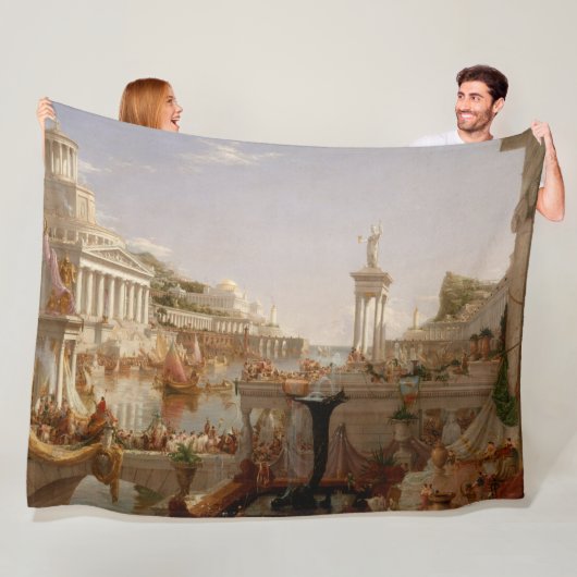 Uitzicht van het Romeinse Rijk (Verbruik van Rijk) Fleece Deken (In situ)