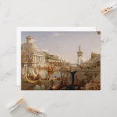 Uitzicht van het Romeinse Rijk (Verbruik van Rijk) Kaart (Voorkant / Achterkant in situ)