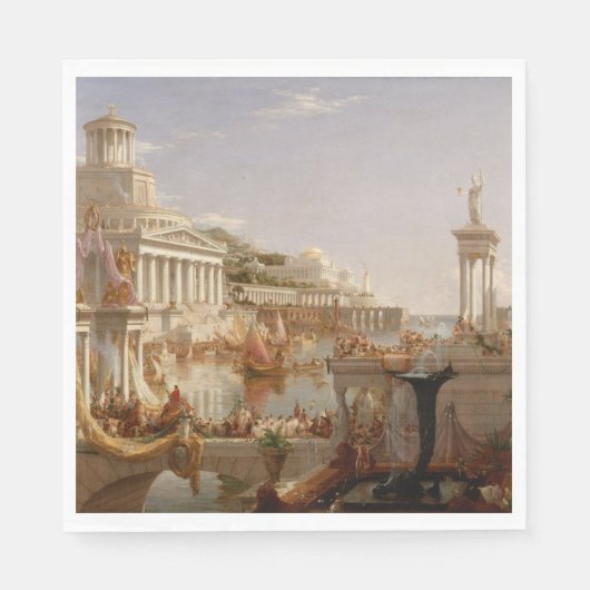 Uitzicht van het Romeinse Rijk (Verbruik van Rijk) Servet (Voorkant)