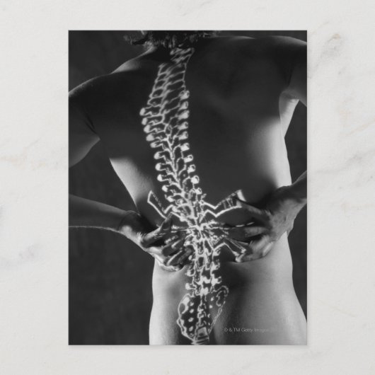 Uitzicht van het ruggenmerg briefkaart (Voorkant)