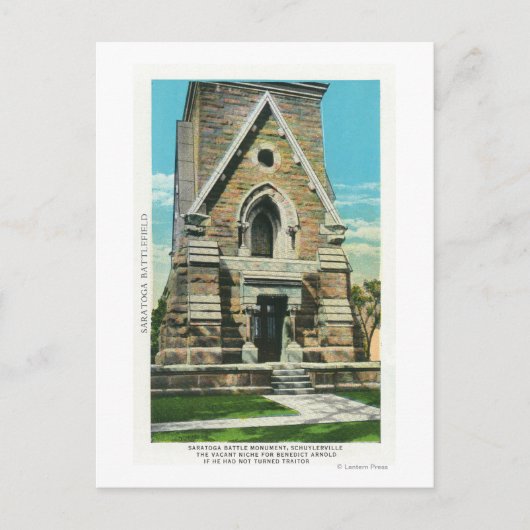 Uitzicht van het Saratoga Battle Monument Briefkaart (Voorkant)